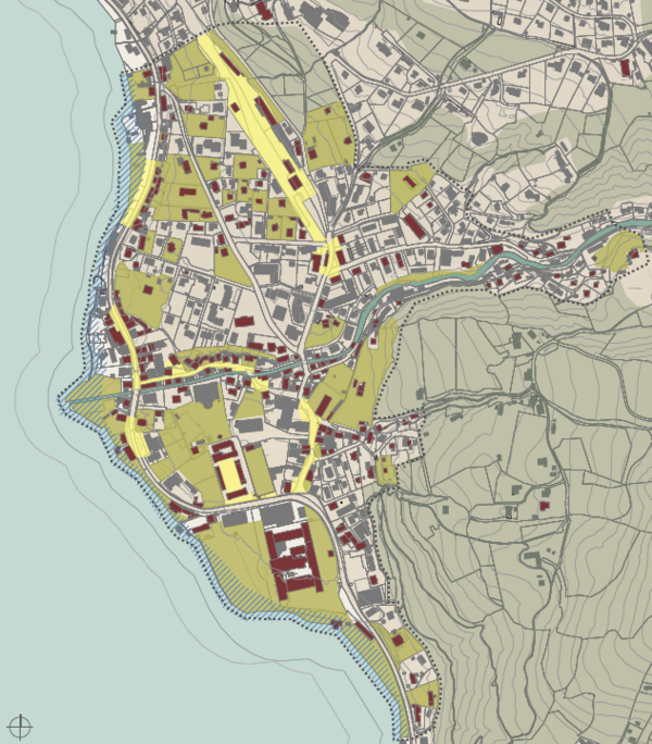 Bild vergr&ouml;&szlig;ern: Karte Historische Geb�ude Tegernsee